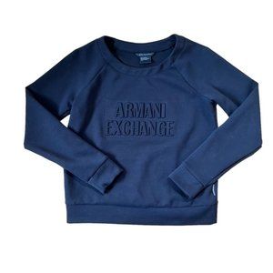 Armani Exchange Black Crewneck Sweater Size Small